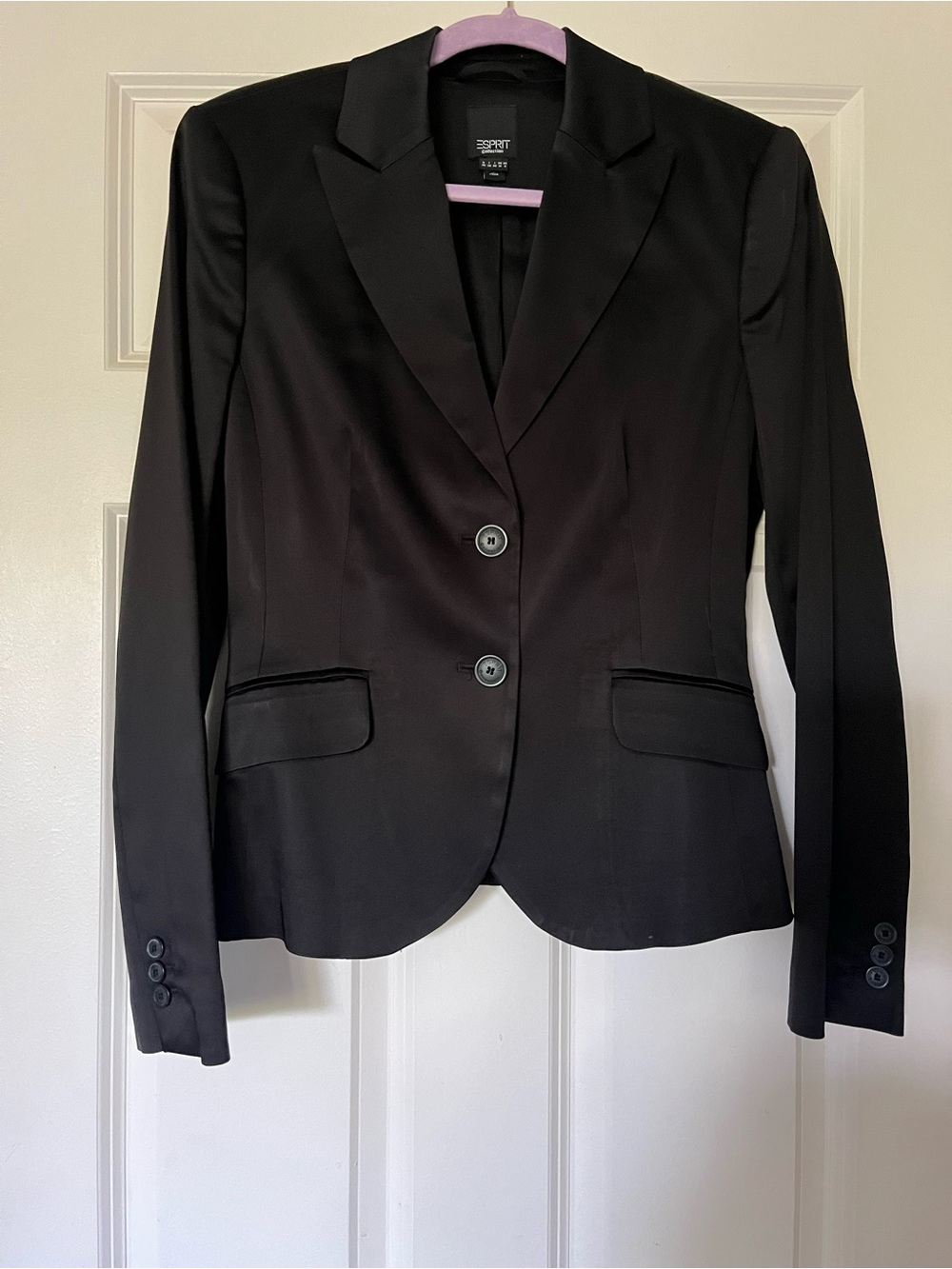 Esprit Black Women's Two-Button Tailored Blazer